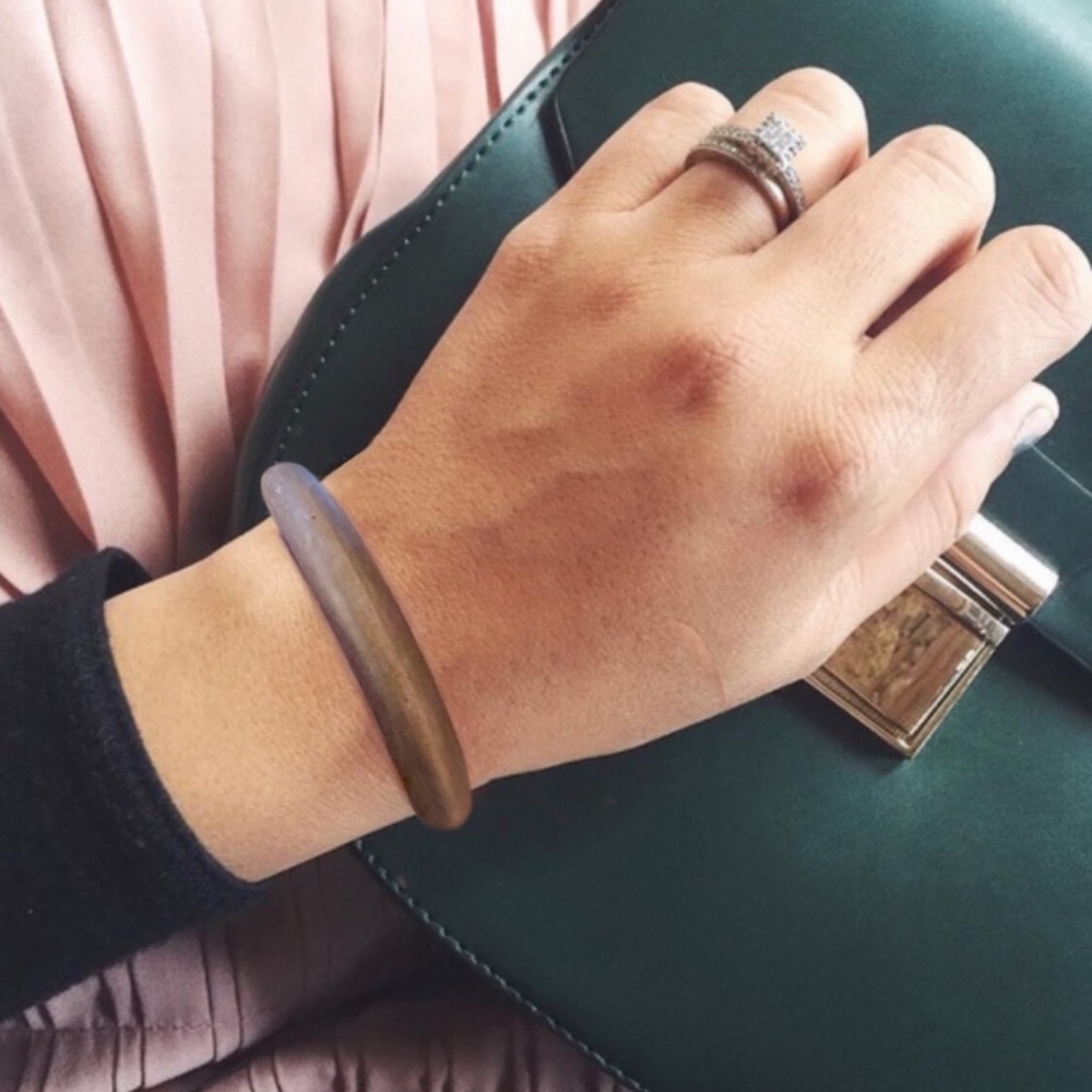 ALEXIS BITTAR • Elements Wood Bangle Bracelet - Picture 2 of 3